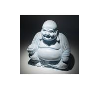 KDMD Laughing Buddha Crackle Lamp Sky Blue Round Base in Baby Blue KDMD Baby Blue
