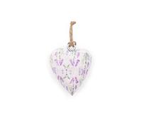 KDMD Lavender 5 cm Wooden Heart Decor - Elegant & Soothing Accent Piece in White KDMD White