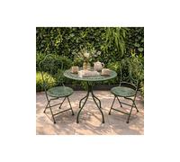 KDMD Leaf Design Light Green Bistro Set KDMD Light Green
