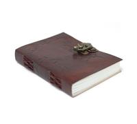 KDMD Leather World Map & Stitching Notebook (7x5") in Maroon KDMD Maroon