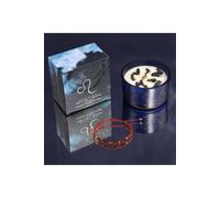 KDMD Leo Zodiac Crystal Candle with Gemstone Bracelet in Blue KDMD Blue