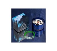 KDMD Libra Zodiac Crystal Candle & Gemstone Bracelet - Balance & Harmony in Blue KDMD Blue