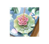 KDMD Lily Pad Trinket Dish & Incense Stick Holder in Green KDMD Green