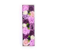 KDMD Long Soap Flowers Box - Lavender Rose & Carnation in Purple KDMD Purple