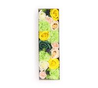 KDMD Long Soap Flowers Box - Spring Celibrations - Yellow & Greens KDMD Multicolor