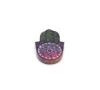 KDMD Lotus Flower Soapstone Hamsa Incense Holder - Elegant & Secure Design KDMD Multicolor