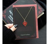 KDMD Love Potion Enamel Necklace Card in Red KDMD Red One Size