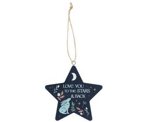 KDMD Love You to the Stars & Back Hare Hanging Decoration in Blue KDMD Blue