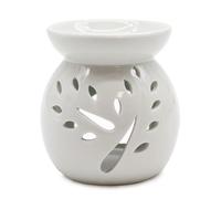 KDMD Lrg Classic White Oil Burner - Tree Cut-out KDMD White