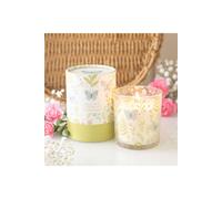 KDMD Luna Bloom Butterfly Sage & Cedarwood Candle - Tranquil Gift in White KDMD White