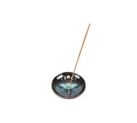 KDMD Luna Moth Ceramic Incense Plate in Black KDMD Black