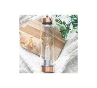 KDMD Luna Moth Glass Water Bottle with Clear Quartz Crystal, 18oz KDMD Clear