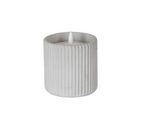 Luxe Collection Natural Glow Chalk Ribbed Large Led Candle