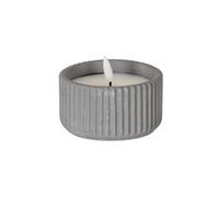Luxe Collection Natural Glow Ribbed Small Led Candle For Ambient Lighting