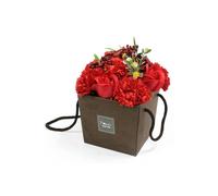 KDMD Luxury Soap Flower Bouquet with Red Roses & Carnations Romantic Gift