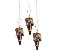 KDMD Magic Pendulum - Seven Chakra - Tigereye in Brown KDMD Brown