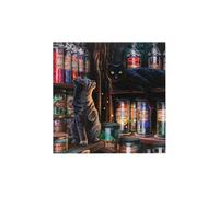 KDMD Magical Emporium Light Up Canvas Plaque in Brown KDMD Brown