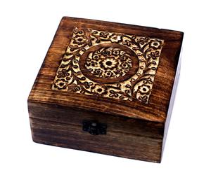 KDMD Mango Aromathrapy Box - Floral (holds 25) in Brown KDMD Brown