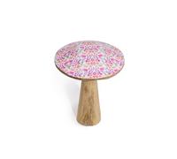 KDMD Med Wooden Mushroom Decor - Floral Pattern, Elegant Home Accent KDMD Multicolor