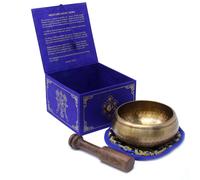 KDMD Medicine Buddha Singing Bowl Set 10cm (min 500gm) in Blue KDMD Blue