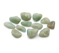 KDMD Medium African Tumble Stones - Aventurine - (Set of 12) in Green KDMD Green One Size
