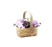 Kdmd Medium Lilac Bouquet In Wicker Basket 9 Fresh Flowers Gift Lilac