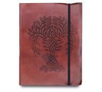 KDMD Medium Notebook with strap - Tree of Life in Maroon KDMD Maroon