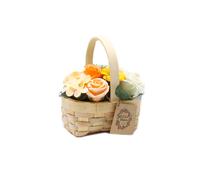 KDMD Medium Orange Bouquet Hand Soap in Wicker Basket KDMD Orange