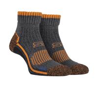 KDMD Men's 1 Pair Storm Bloc High Ankle Length Hiking Socks in Grey | Size: 9-12 KDMD Grey 9-12