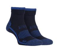 KDMD Men's 1 Pair Storm Bloc High Ankle Length Hiking Socks in Navy | Size: 9-12 KDMD Navy 9-12