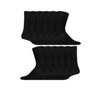 12 Pairs Mens Gentle Grip Top Diabetic Socks | Non Elastic Cotton Socks
