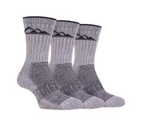 KDMD Men's 3 Pairs Storm Bloc Heavy Cushion Cotton Socks in Stone | Size: 6-11 KDMD Stone 6-11