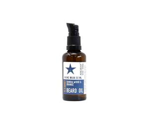 KDMD Men's Viking Musk Beard Oil 50ml Natural Orange & Sandalwood Blend in Amber