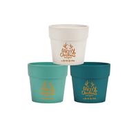 KDMD Merry Christmas Everyone Ceramic Pot Trio KDMD Multicolor