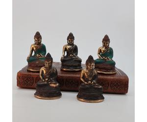 KDMD Mini Meditating Sitting Buddha in Gold KDMD Gold