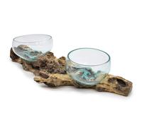 KDMD Molton Glass on XLarge Double Stand - 70cm in Brown KDMD Brown