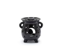 KDMD Moon & Stars Black Cauldron Oil Burner - Elegant Fragrance Diffuser KDMD Black