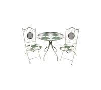 KDMD Mosaic Design Cream & Natural Bistro Set KDMD Natural