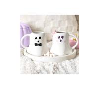 KDMD Mr & Mrs Boo Ghost Mug Set - Halloween & Autumn Gift (440ml) in White KDMD White