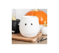 KDMD Mummy Shaped Oil Burner & Wax Warmer - Halloween Home Decor (11cm) in White KDMD White