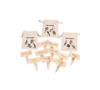 KDMD Mums Garden Herb Maker 4 Markers Per Pouch in Light Brown KDMD Light Brown