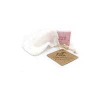 KDMD Natural Bamboo Soap Bag - Handcrafted, Durable, Travel-Friendly in White KDMD White