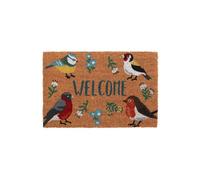 KDMD Natural British Garden Birds Doormat in Brown | Size: 40 cm x 60 cm KDMD Brown 40 cm x 60 cm