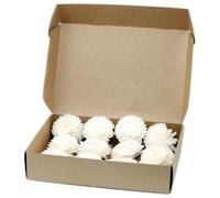 KDMD Natural Diffuser Flowers - Lrg Carnation on String - (Set of 12) in White KDMD White