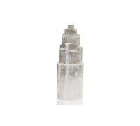 KDMD Natural Selenite Tower Lamp - Cleansing, Healing & Peaceful Light in Off-White KDMD Off-White