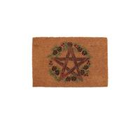 KDMD Natural Winter Solstice Pentagram Doormat in Brown | Size: 40 cm x 60 cm KDMD Brown 40 cm x 60 cm