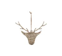 KDMD Noel Collection Wicker Hanging Reindeer - Rustic Holiday Decor in Brown KDMD Brown