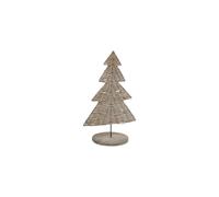KDMD Noel Collection Wicker Tree Ornament - Rustic Holiday Decor in Brown KDMD Brown