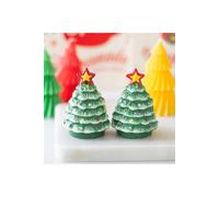 KDMD Nostalgic Christmas Tree Salt & Pepper Shakers - Festive Table Decor in Green KDMD Green