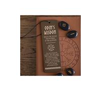 KDMD Odin's Wisdom Wooden Bookmark with Vegvisir & Viking Quotes in Brown KDMD Brown